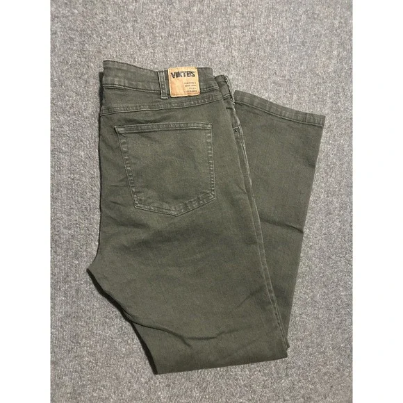 Viktos operatus CCW jeans mens green straight fit 36X32 (tag 36X36) cotton - Picture 1 of 9